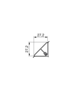 Emuca Alzatina triangolare per cucina, con accessori per installazione, 4,7 m