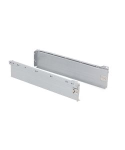 Emuca Kit Cassetto Cucina Ultrabox 118mm Grigio Metallizzato - 450mm