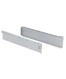 Emuca Kit Cassetto Cucina Ultrabox 118mm Grigio Metallizzato - 500mm Profondit