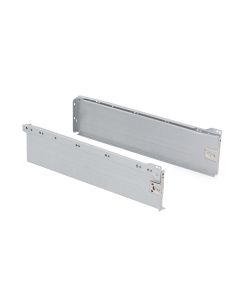 Emuca Kit Cassetto Cucina Ultrabox 150mm Grigio Metallizzato - 450mm