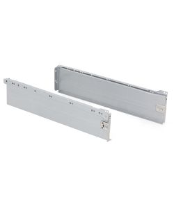 Emuca Kit Cassetto Cucina Ultrabox 150mm Altezza 500mm Grigio Metallizzato