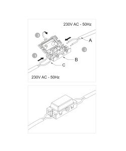 Emuca Faretto led per mobile, diametro 84 mm, a incasso, nero opaco