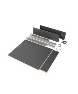 Emuca Kit cassetto per cucina o bagno con pannelli inclusi, 500 x 93 x 450 mm