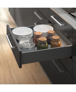 Emuca Kit cassetto per cucina o bagno con pannelli inclusi, 500 x 93 x 450 mm