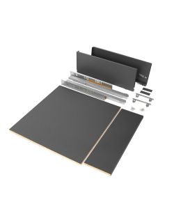 Emuca Kit cassetto per cucina o bagno con pannelli inclusi, 500 x 178 x 600 mm