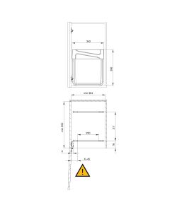 Emuca Pattumiere per raccolta differenziata per cucina 2 x 20 L