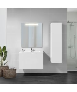 Emuca Specchio da bagno Pegasus con illuminazione LED frontale