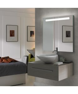 Emuca Specchio da bagno Pegasus con illuminazione LED frontale