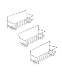 Emuca Set di 3 ripiani portaspezie Supra per mobili da cucina