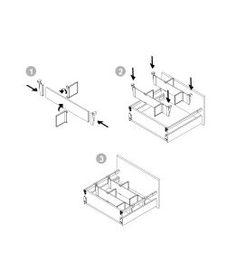 Emuca Set di divisori cassetti Vertex-Concept