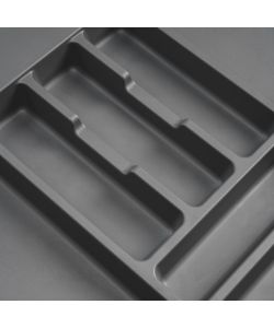 Portaposate Optima per cassetto da cucina Vertex/Concept 500, modulo 400 mm, Spalle 16mm, Plastica, grigio antracite