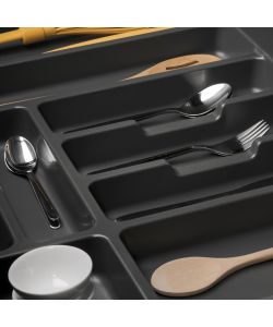 Portaposate Optima per cassetto da cucina Vertex/Concept 500, modulo 600 mm, Spalle 16mm, Plastica, grigio antracite