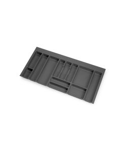 Portaposate Optima per cassetto da cucina Vertex/Concept 500, modulo 1.000 mm, Spalle 16mm, Plastica, grigio antracite