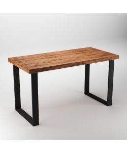 Emuca Set Gambe Da Tavolo Square Rett. 600Mm Nero