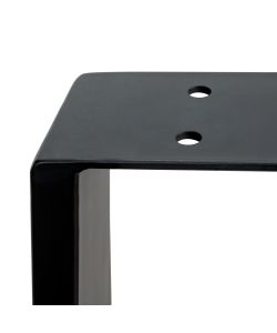 Emuca Set Gambe Da Tavolo Square Rett. 600Mm Nero