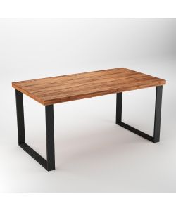 Emuca Set Gambe Da Tavolo Square Rett. 800Mm Nero