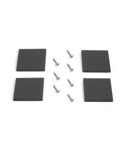Set di due gambe Cross per tavolo, altezza 695 mm, verniciate bianche