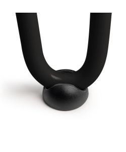 Set di quattro gambe Hairpin con 2 aste da tavolo, altezza 400 mm, verniciate nero