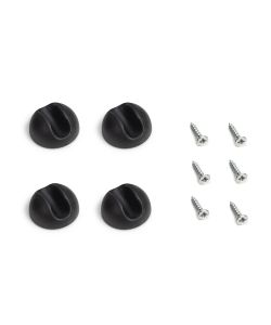 Set di quattro gambe a Hairpin con 3 aste da tavolo, altezza 710 mm, verniciate di bianco