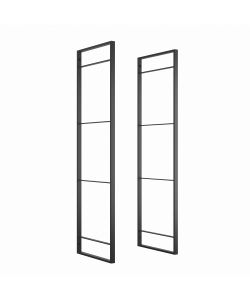 Emuca Struttura per Scaffale  Lader, Altezza 1150 mm, Acciaio, Laccato nero