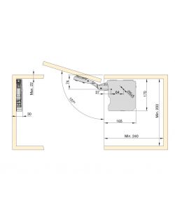 Emuca Braccetto Agile Smart elevabile