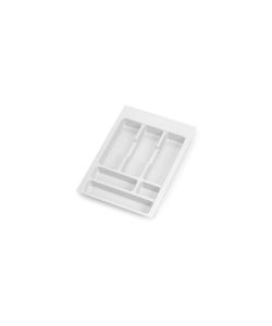 Portaposate Optima per cassetto da cucina Vertex/Concept 500, modulo 400 mm, Spalle 16mm, Plastica, bianco