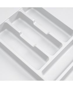 Portaposate Optima per cassetto da cucina Vertex/Concept 500, modulo 400 mm, Spalle 16mm, Plastica, bianco