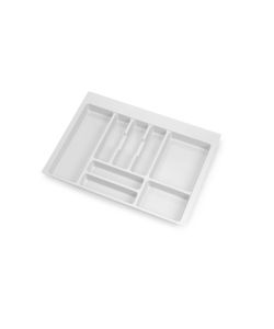 Emuca Portaposate per Cucina - Bianco - 700mm
