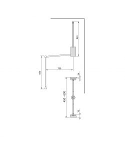 Emuca Appendiabiti Per Armadio Hang 450-600