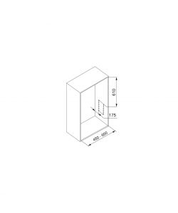 Emuca Appendiabiti Per Armadio Hang 450-600