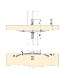 Emuca Set Staffe Zero Per Mensola In Legno