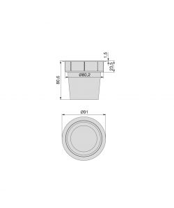 Emuca Accessorio Porta Oggetti Pot Bianca