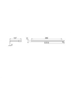 Emuca Faretto Led Per Specchio Leo Ac 230V 50Hz