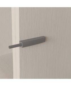 Emuca Chiudiporta Push Lite Ammortizzata, 80 Mm