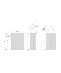 Emuca Kit Battiscopa Da Cucina Plasline H100