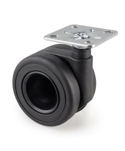 Emuca Kit Di Ruote Hole Con Piastra Per Montaggio