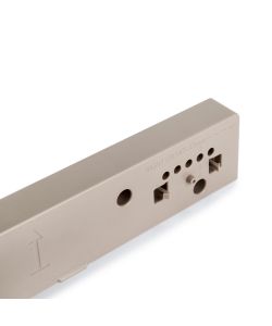 Emuca Set Distanziali Laterali per Telaio Hack - Plastica Grigio Pietra - 4 Unit - Armadi