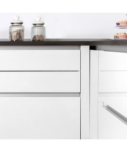 Emuca Kit profilo Gola centrale per mobili da cucina Anodizzato opaco