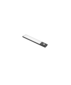 Emuca Applique LED Kaus Black ricaricabile via USB con sensore di movimento, 240mm, Verniciato nero 1 UN