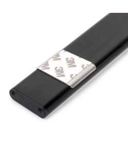 Emuca Applique LED Kaus Black ricaricabile via USB con sensore di movimento, 400mm, Verniciato nero 1 UN