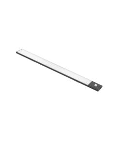 Emuca Applique LED Kaus Black ricaricabile via USB con sensore di movimento, 600mm, Verniciato nero 1 UN