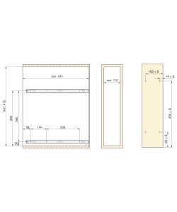 Emuca Portabottiglie estraibile SupraMax, modulo 150 mm, Acciaio, Cromato lucido 1 UN