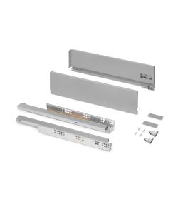 Emuca Cassetto esterno Vertex 40 kg altezza 131 mm, Profondit:500, Verniciato alluminio, Acciaio.