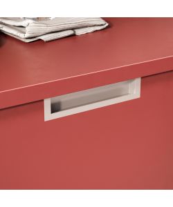 Emuca Maniglia per mobili Modena, L 137 mm, interasse 128 mm, Verniciato alluminio, Zamato