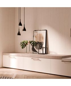 Emuca Maniglia per mobile Riad, L 168 mm, interasse 128 mm, Bronzato, Alluminioto