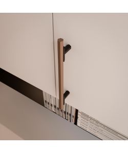 Emuca Maniglia per mobile Riad, L 232 mm, interasse 192 mm, Bronzato, Alluminioto