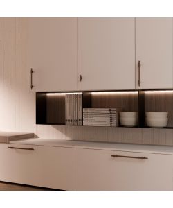 Emuca Maniglia per mobile Riad, L 232 mm, interasse 192 mm, Bronzato, Alluminioto