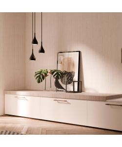 Emuca Maniglia per mobile Riad, L 232 mm, interasse 192 mm, Bronzato, Alluminioto