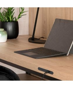 Emuca Connettore USB A+C Linky (81x12mm), 5V DC 2A (10W), Plastica nera, Tecnoplastica 1 UN