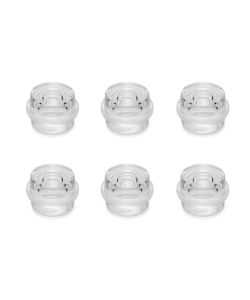 Set di 6 tappi adesivi cilindrici per porte, fissaggio a pavimento, plastica, trasparente 1 LOTTO
